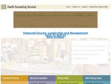 Tablet Screenshot of healthcounselingservices.com